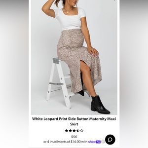 Maternity maxi skirt